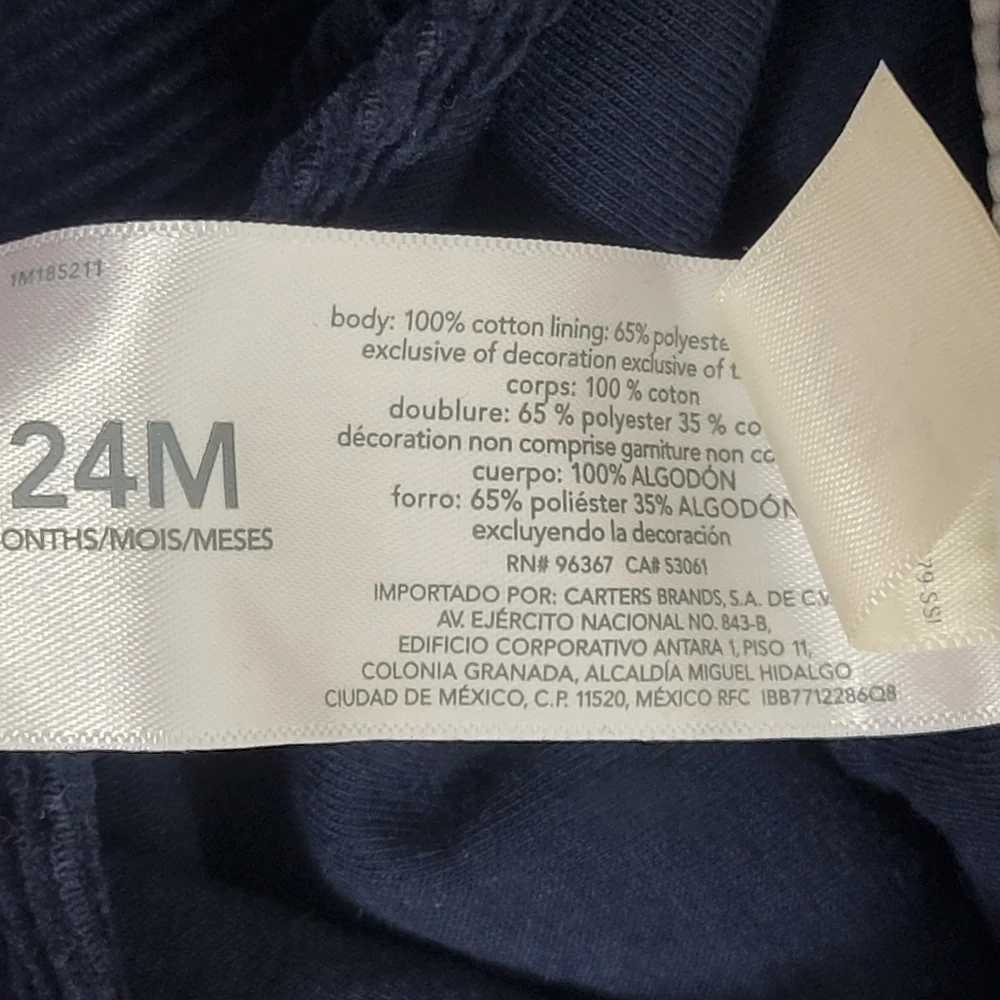 Oshkosh B'gosh NWT Corduroy Baby Overall 24 Months.